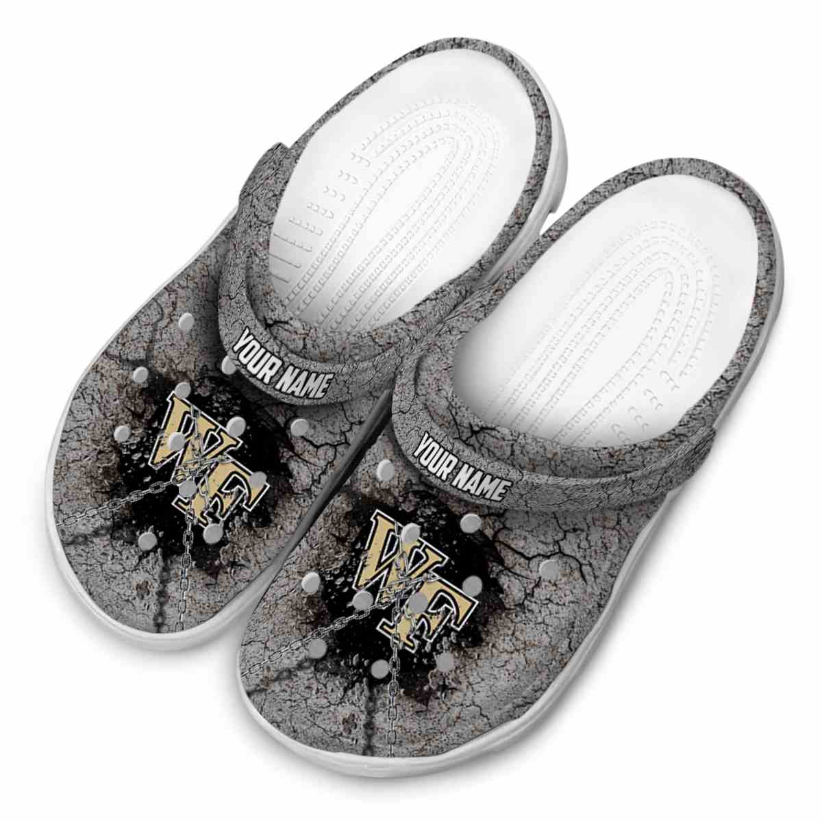 Merchidea Wake Forest Demon Deacons NCAA Sport Crocs Crocband Clogs Shoes Comfortable For Men Women and Kids