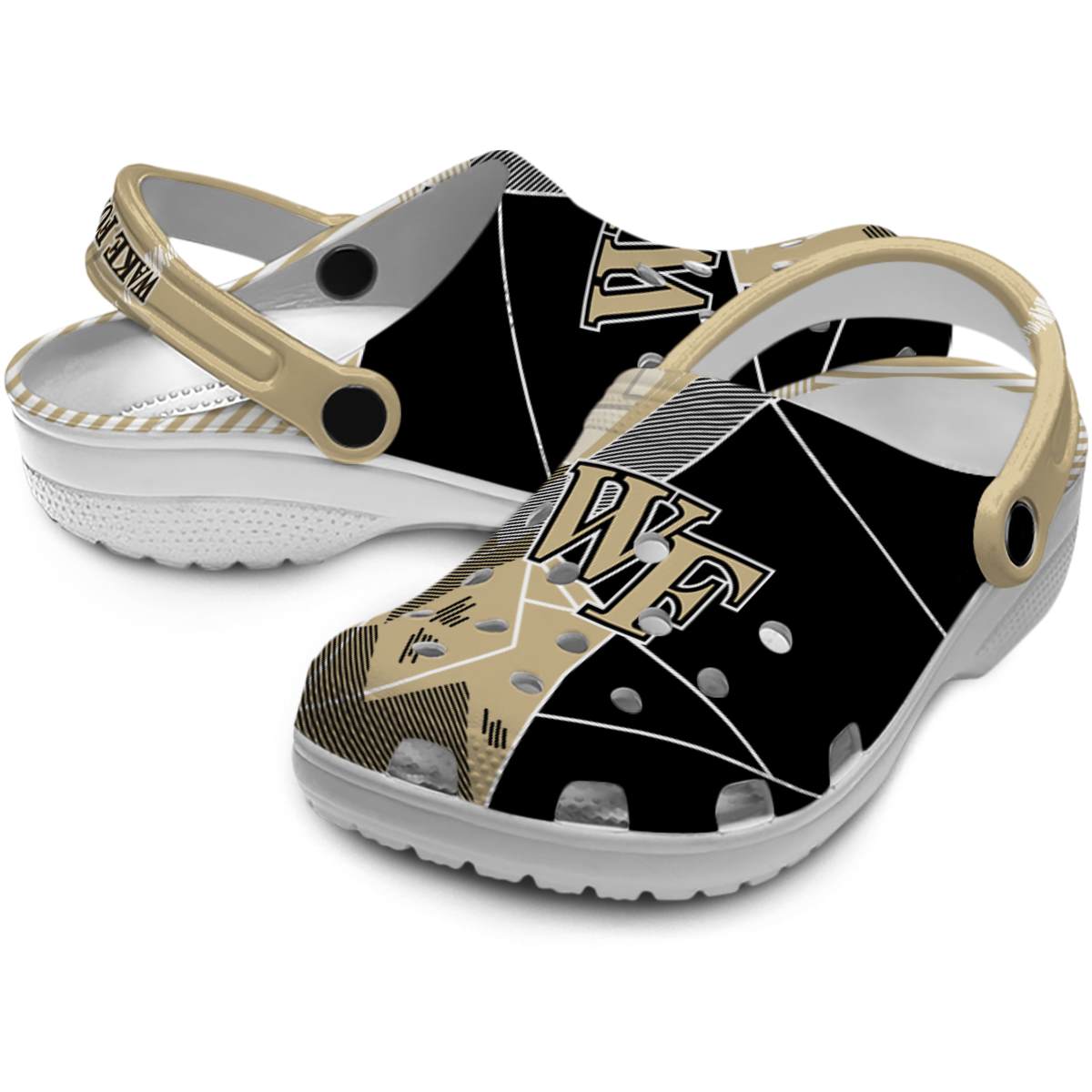 Merchidea Wake Forest Demon Deacons NCAA Sport Crocs Crocband Clogs Shoes Comfortable For Men Women and Kids