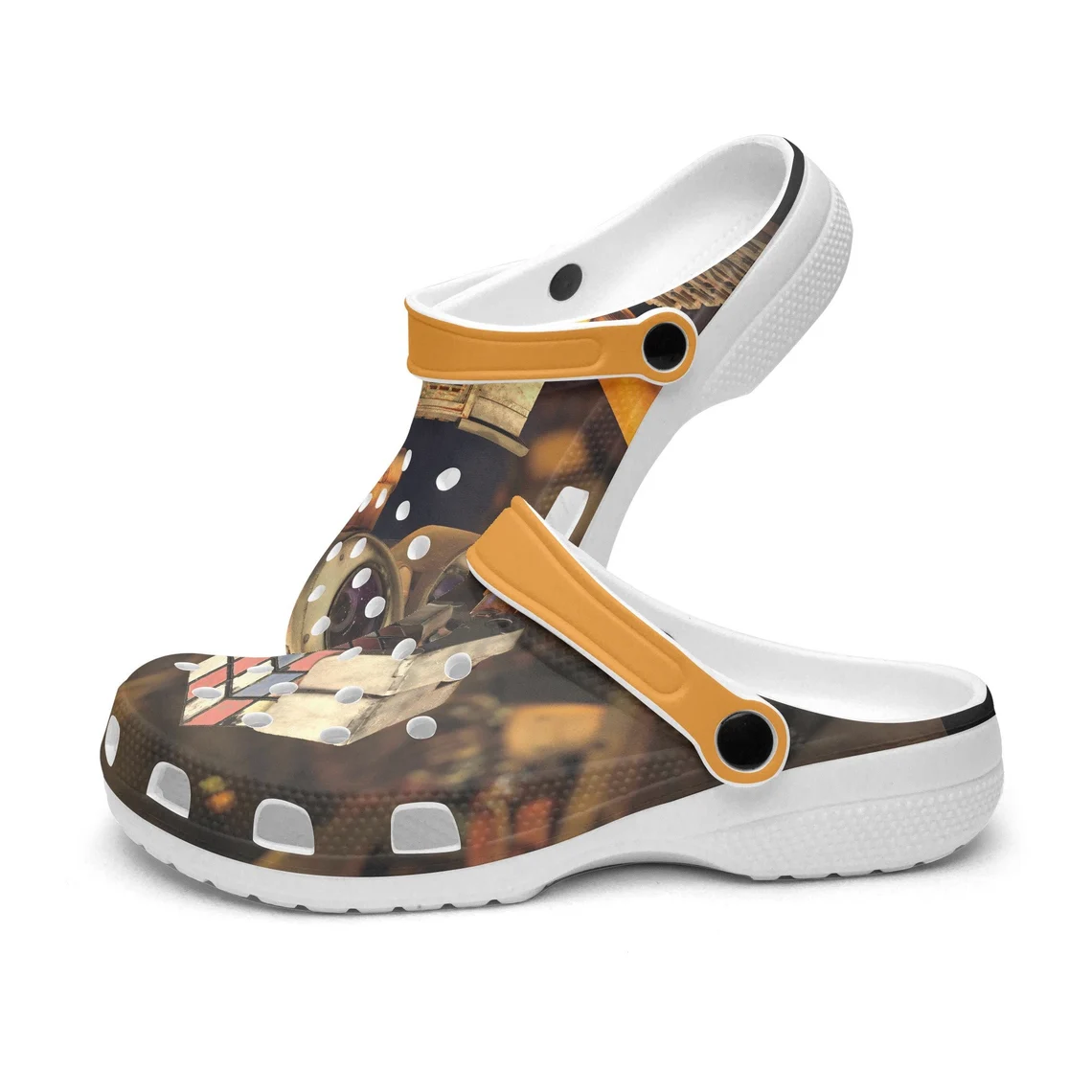 Merchidea Wall-E Cartoon Crocs Crocband Shoes Clogs Custom Name For Men Women and Kids