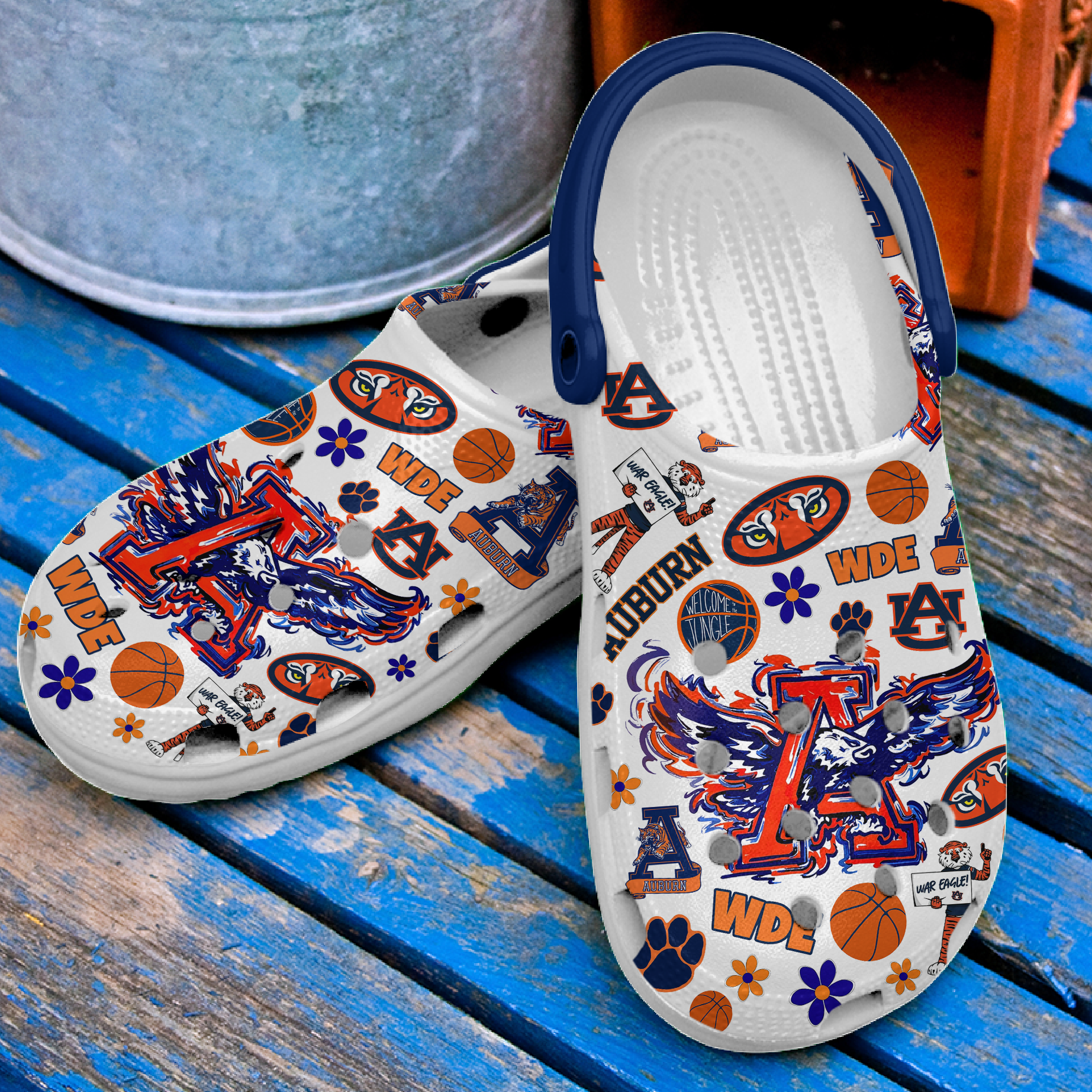 Merchidea War Damn Eagles NCAA Sport Crocs Crocband Clogs Shoes Comfortable For Men Women and Kids