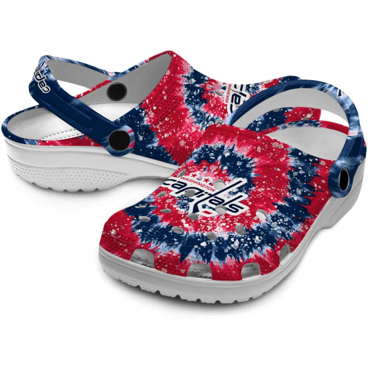 Merchidea Washington Capitals NHL Sport Crocs Crocband Clogs Shoes Comfortable For Men Women and Kids