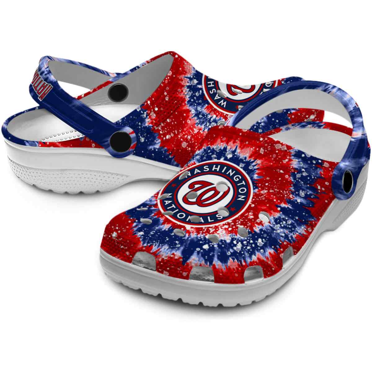 Merchidea Washington Nationals MLB Sport Crocs Crocband Clogs Shoes Comfortable For Men Women and Kids