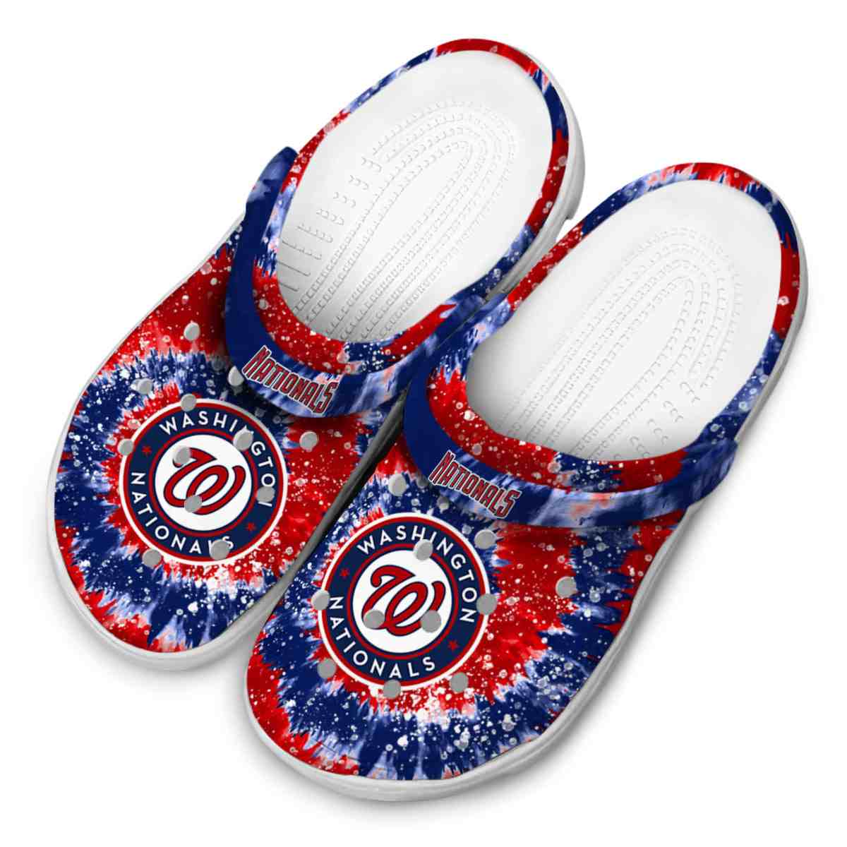 Merchidea Washington Nationals MLB Sport Crocs Crocband Clogs Shoes Comfortable For Men Women and Kids
