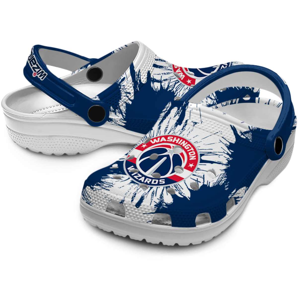 Merchidea Washington Wizards NBA Sport Crocs Crocband Clogs Shoes Comfortable For Men Women and Kids