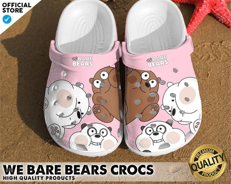 Merchidea We Bare Bears Crocs Clog Shoes