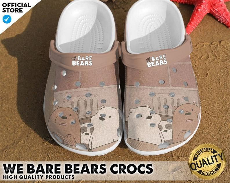 Merchidea We Bare Bears Crocs Clog Shoes