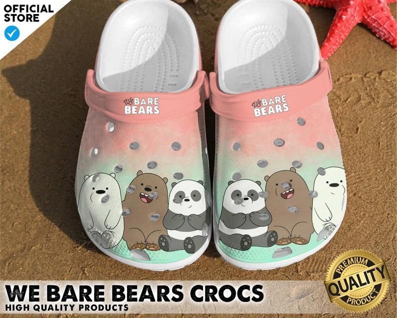 Merchidea We Bare Bears Crocs Clog Shoes