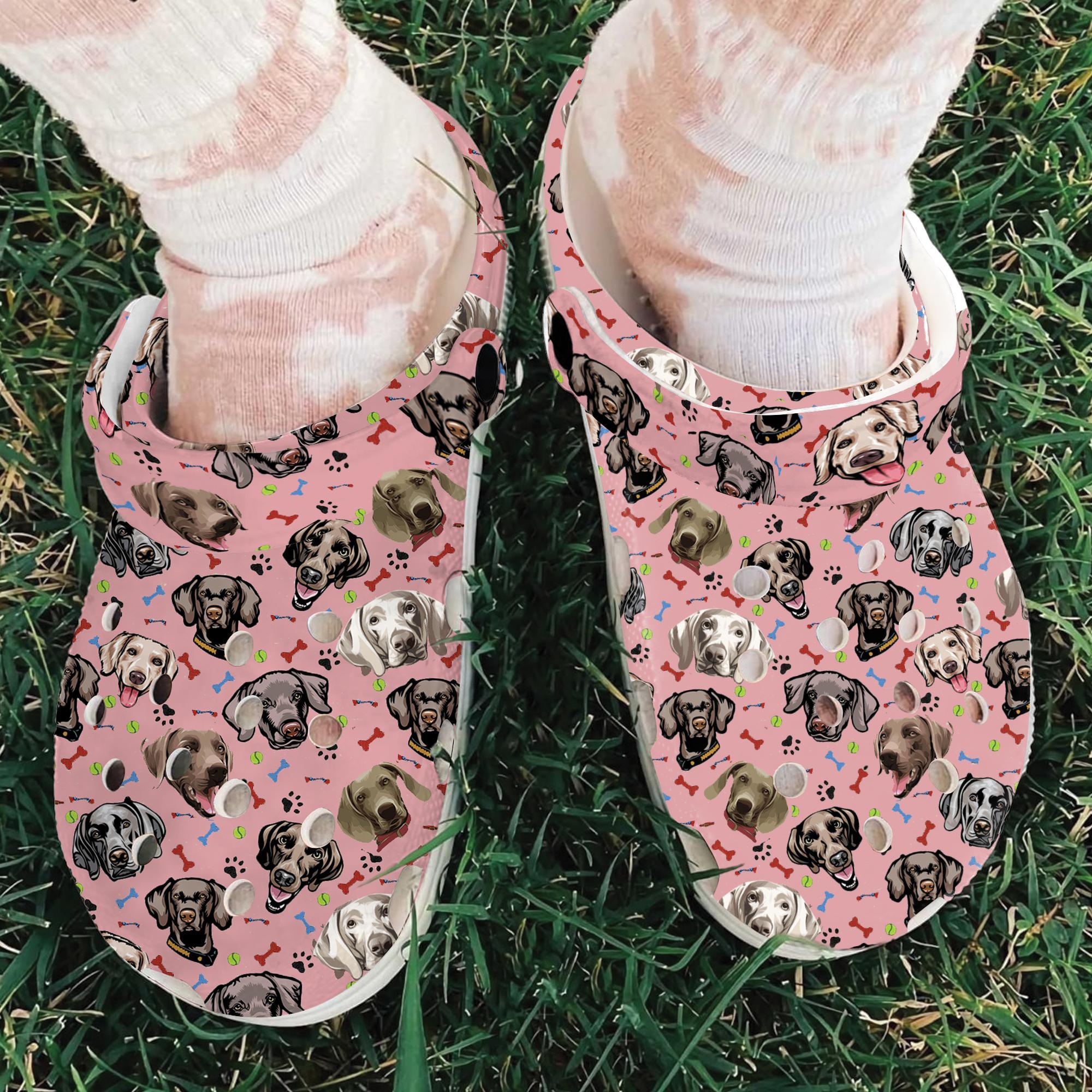 Merchidea Weimaraner Dog Crocs Crocband Clogs Shoes Comfortable For Men Women and Kids