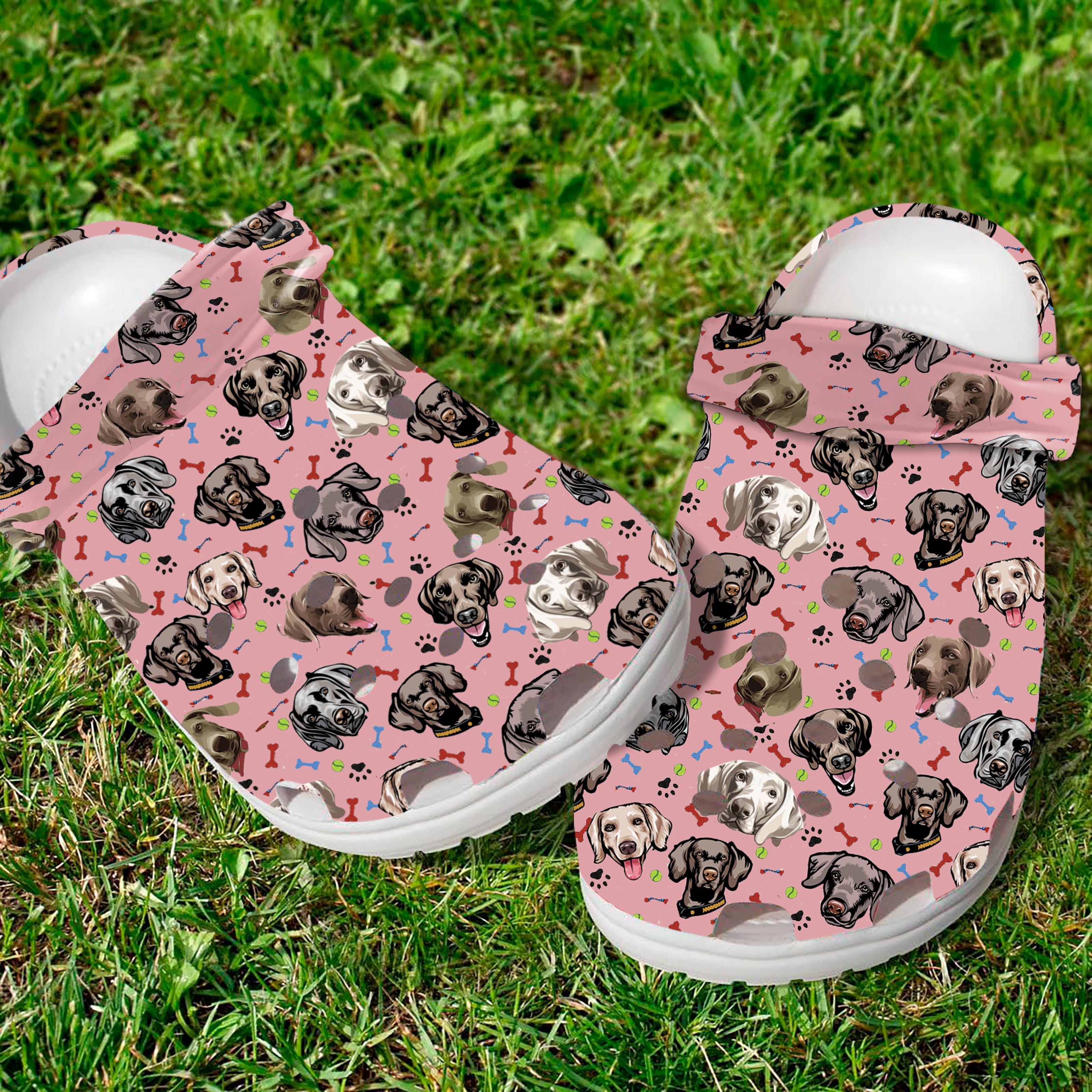 Merchidea Weimaraner Dog Crocs Crocband Clogs Shoes Comfortable For Men Women and Kids