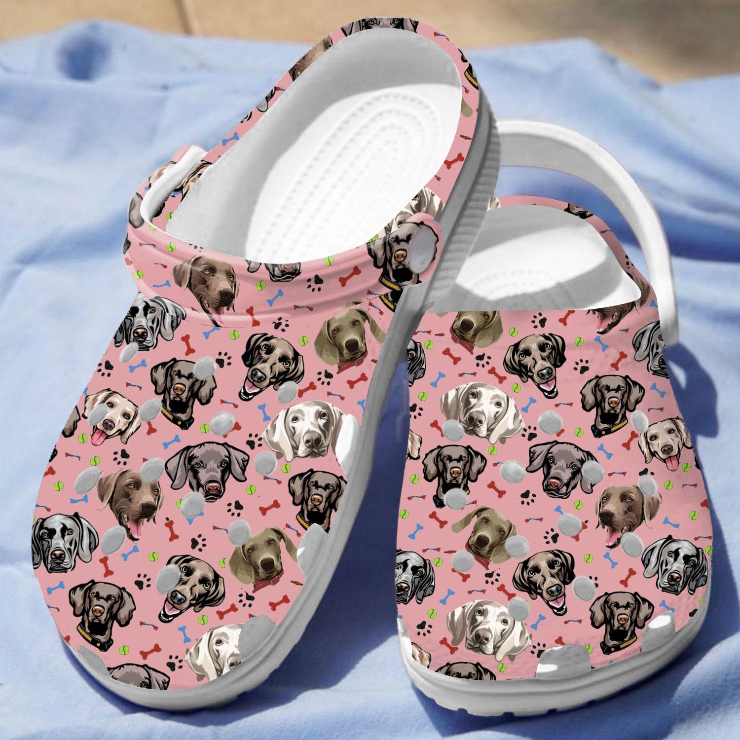 Merchidea Weimaraner Dog Crocs Crocband Clogs Shoes Comfortable For Men Women and Kids