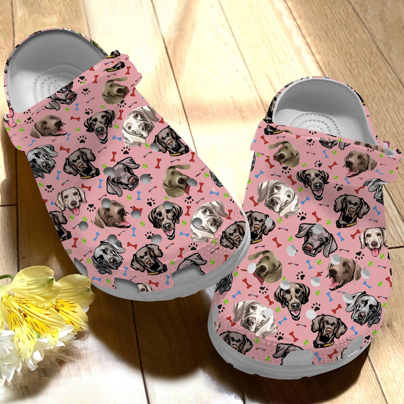 Merchidea Weimaraner Dog Crocs Crocband Clogs Shoes Comfortable For Men Women and Kids