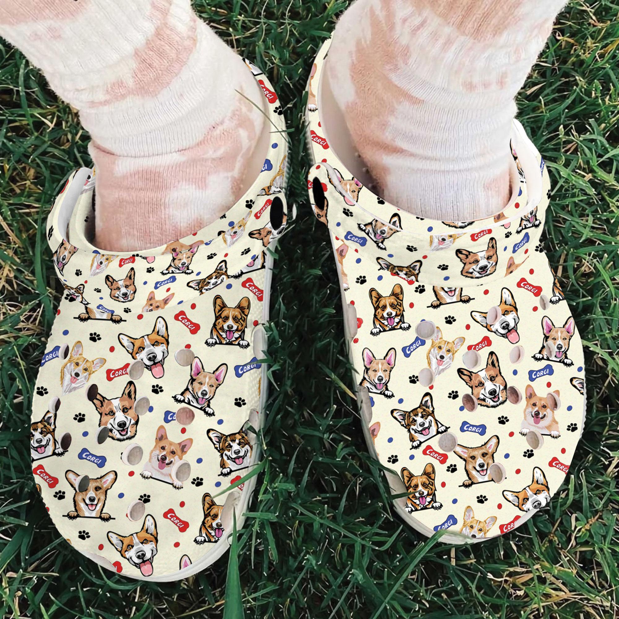 Merchidea Welsh Corgi Dog Crocs Crocband Clogs Shoes Comfortable For Men Women and Kids