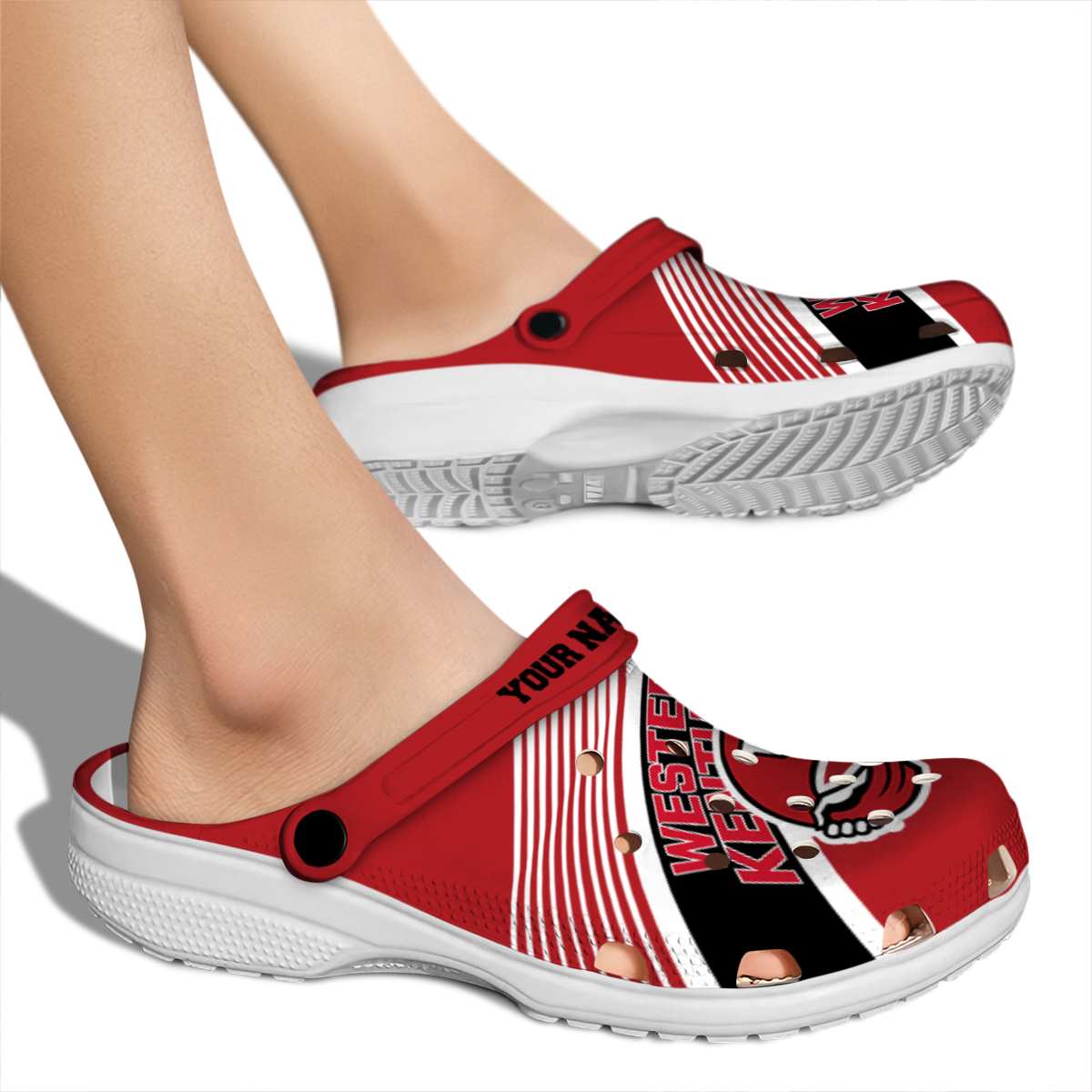 Merchidea Western Kentucky Hilltoppers NCAA Sport Crocs Crocband Clogs Shoes Comfortable For Men Women and Kids