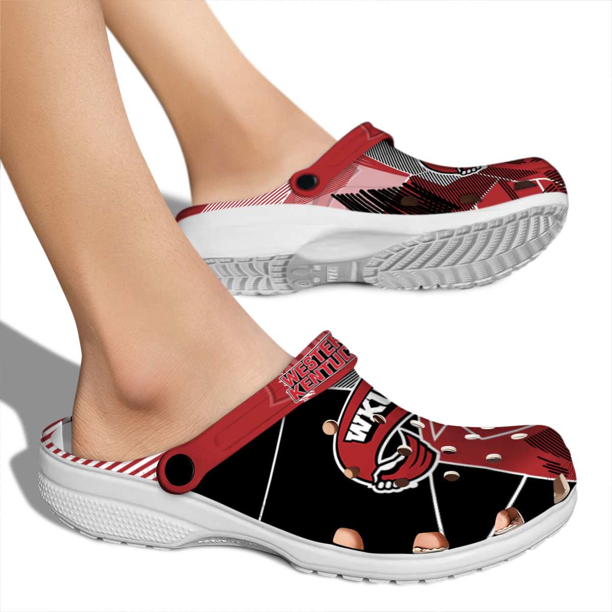 Merchidea Western Kentucky Hilltoppers NCAA Sport Crocs Crocband Clogs Shoes Comfortable For Men Women and Kids
