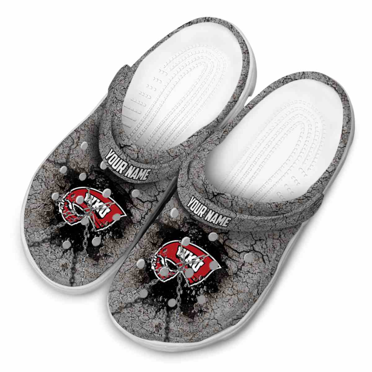 Merchidea Western Kentucky Hilltoppers NCAA Sport Crocs Crocband Clogs Shoes Comfortable For Men Women and Kids