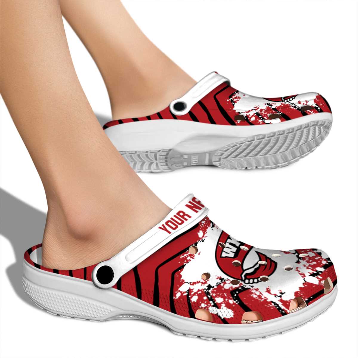 Merchidea Western Kentucky Hilltoppers NCAA Sport Crocs Crocband Clogs Shoes Comfortable For Men Women and Kids