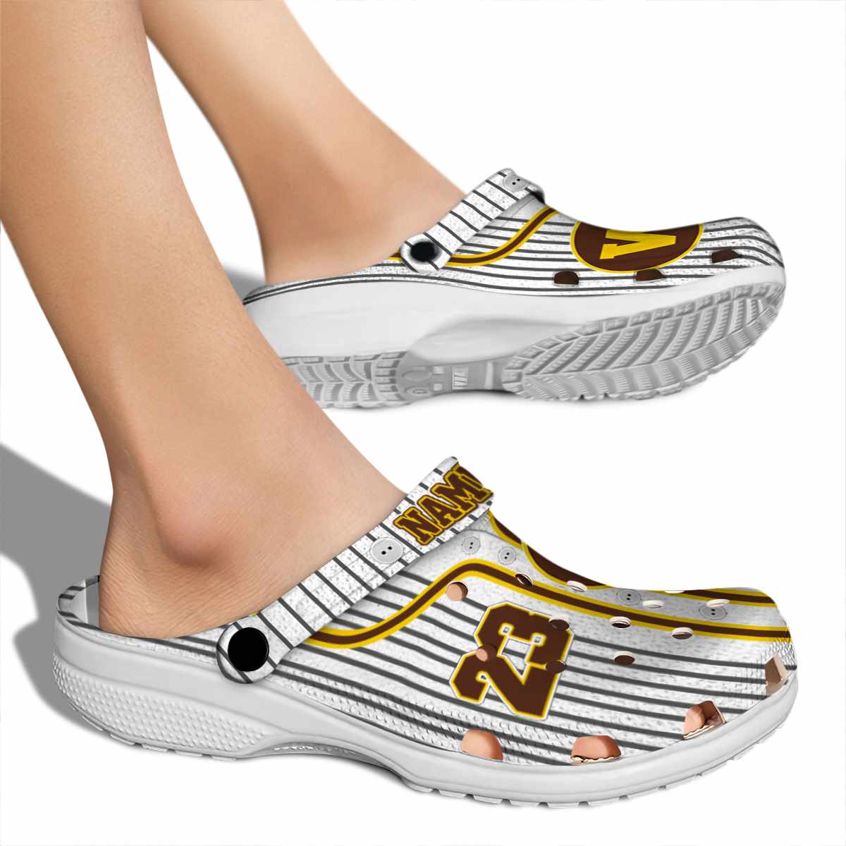 Merchidea Western Michigan Broncos NCAA Sport Crocs Crocband Clogs Shoes Comfortable For Men Women and Kids
