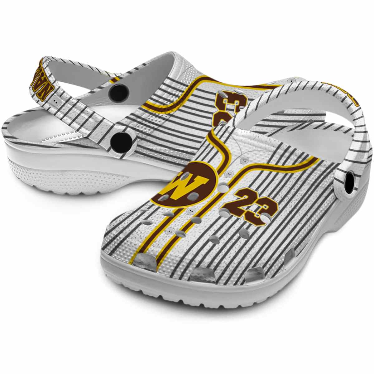 Merchidea Western Michigan Broncos NCAA Sport Crocs Crocband Clogs Shoes Comfortable For Men Women and Kids