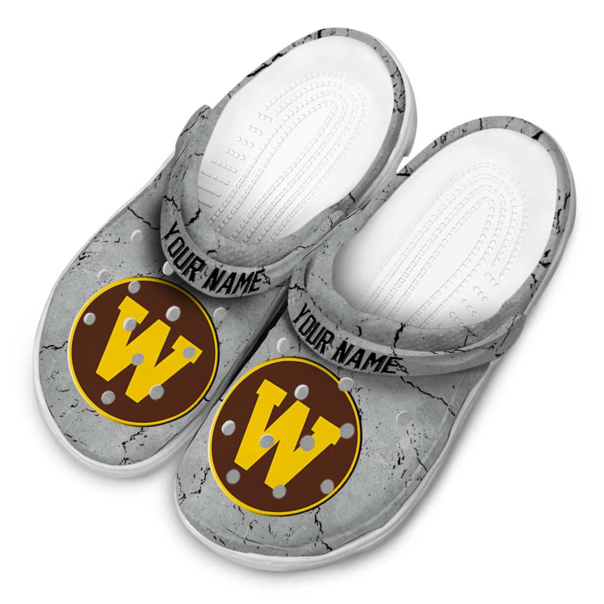 Merchidea Western Michigan Broncos NCAA Sport Crocs Crocband Clogs Shoes Comfortable For Men Women and Kids
