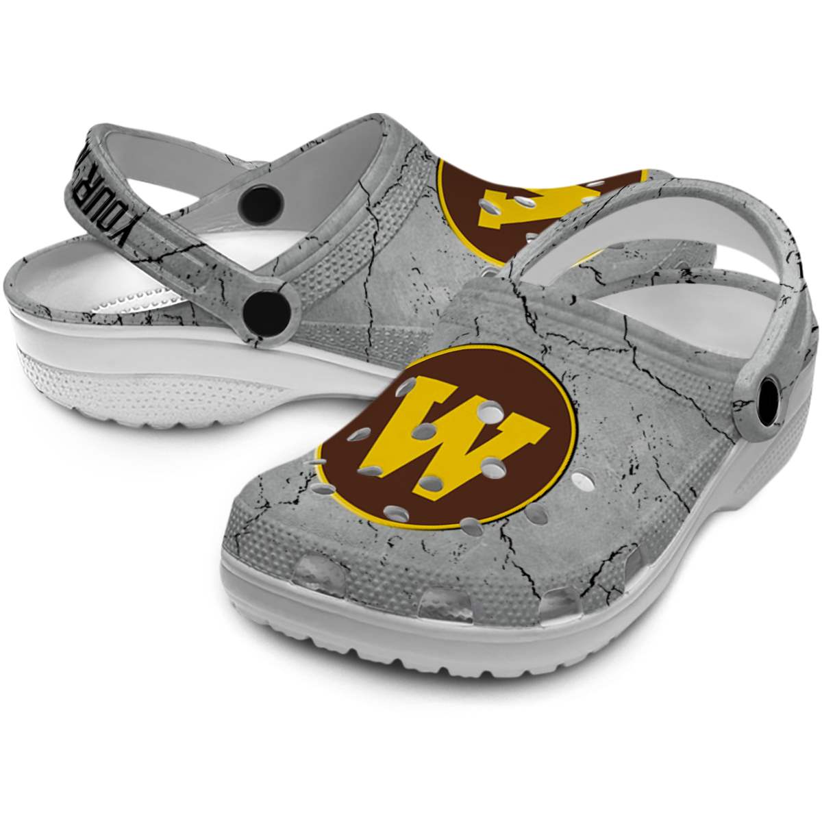 Merchidea Western Michigan Broncos NCAA Sport Crocs Crocband Clogs Shoes Comfortable For Men Women and Kids