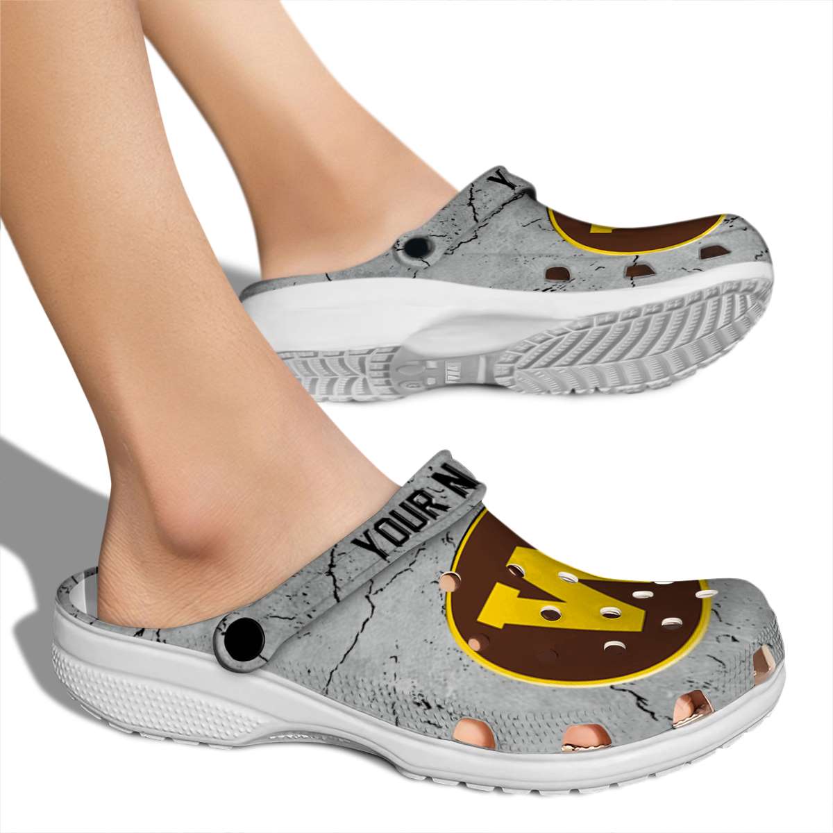 Merchidea Western Michigan Broncos NCAA Sport Crocs Crocband Clogs Shoes Comfortable For Men Women and Kids