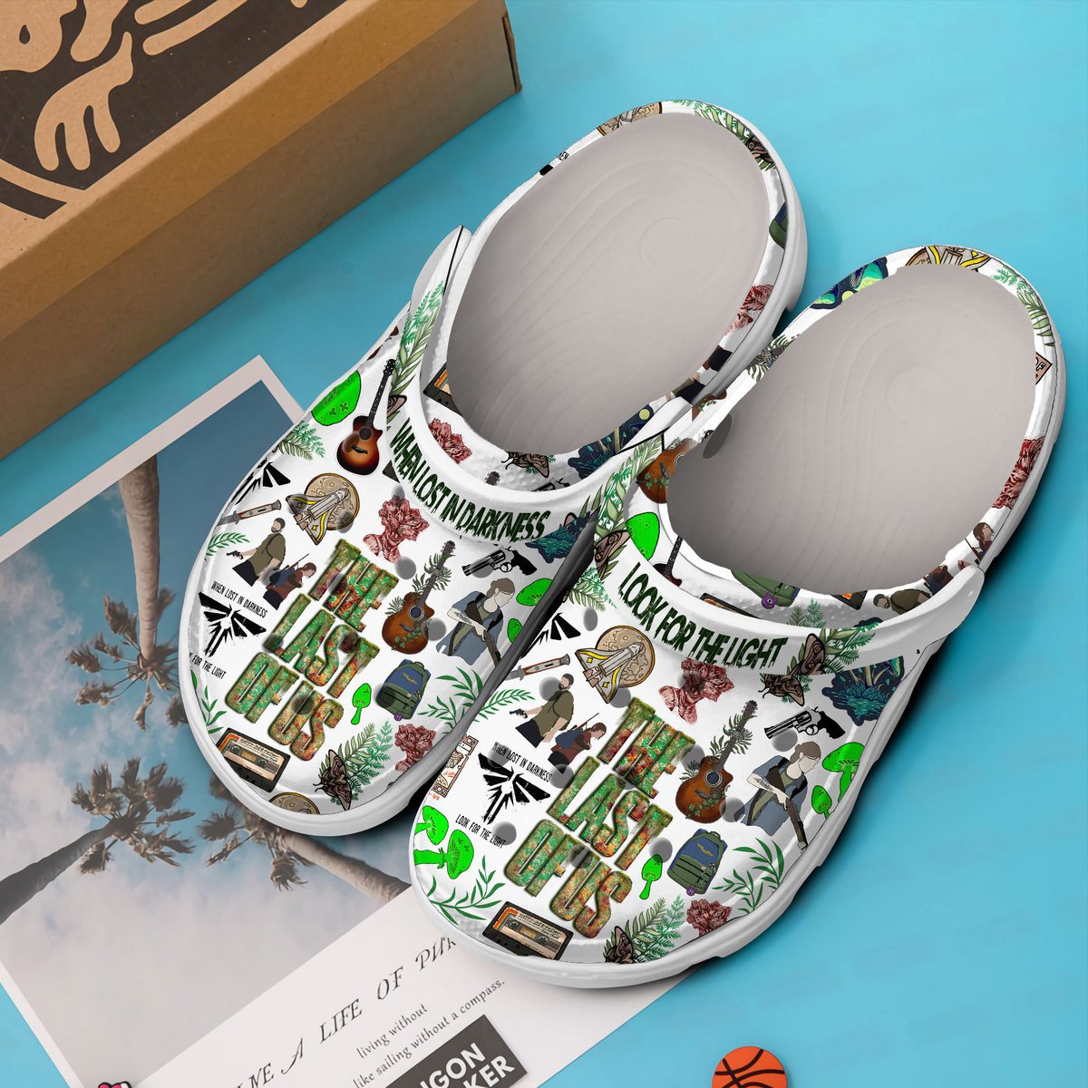 Merchidea When You're Lost in the Darkness The Last of Us TV Series Crocs Crocband Clogs Shoes Comfortable For Men Women and Kids