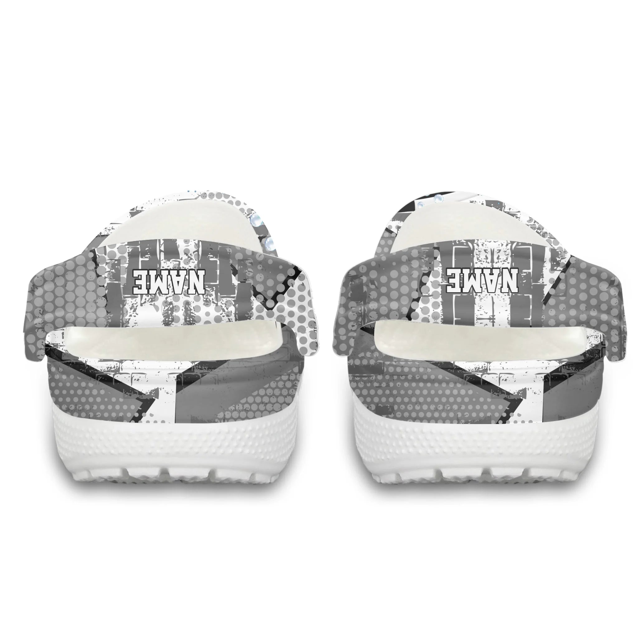 Merchidea White Graffiti Swimming Sport Crocs Crocband Clogs Shoes Comfortable For Men Women and Kids