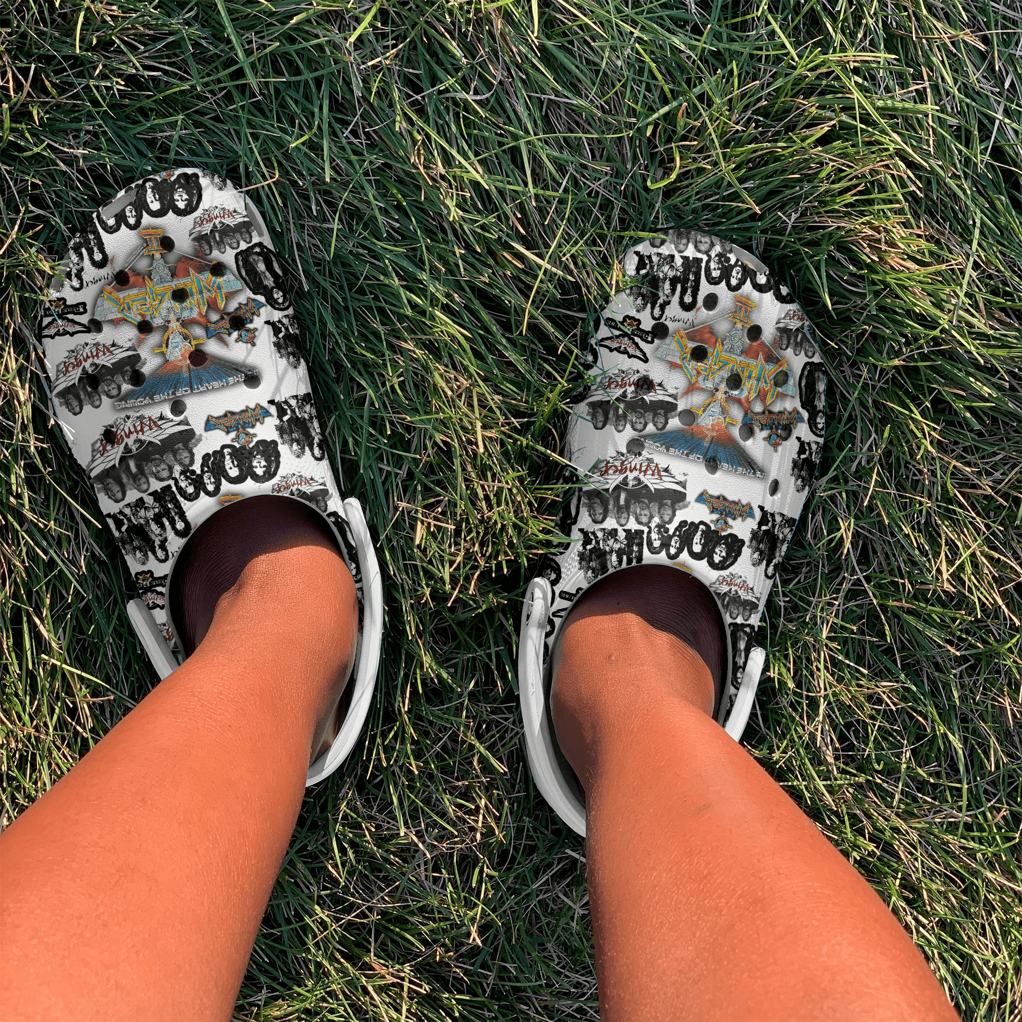 Merchidea Winger Music Crocs Crocband Clogs Shoes Comfortable For Men Women and Kids