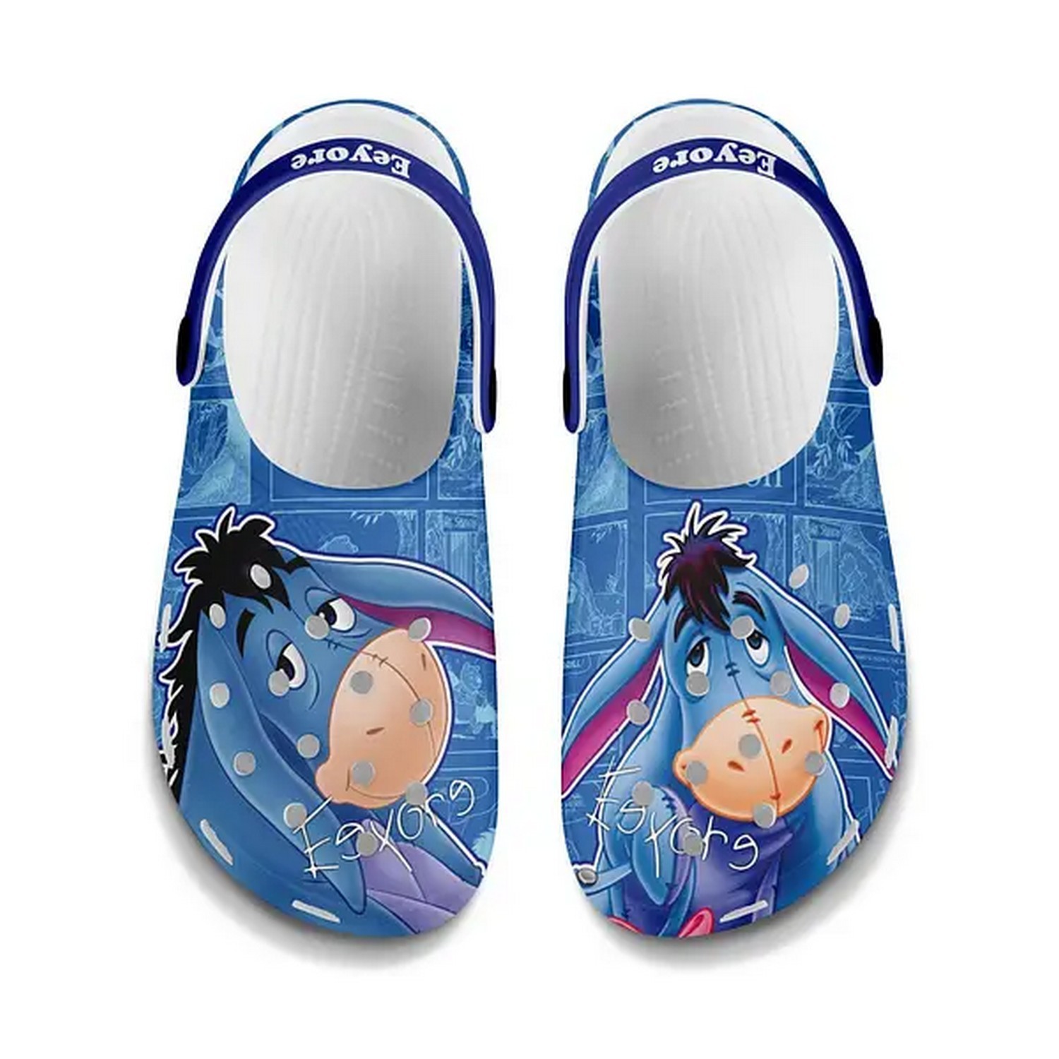 Merchidea Winnie The Pooh Cartoon Crocs Crocband Clogs Shoes Comfortable For Men Women and Kids