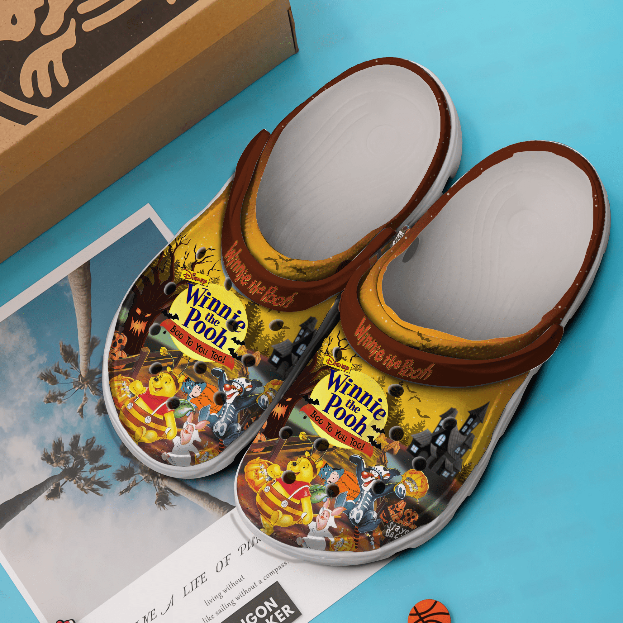 Merchidea Winnie the Pooth Movie Crocs Crocband Clogs Shoes Comfortable For Men Women and Kids