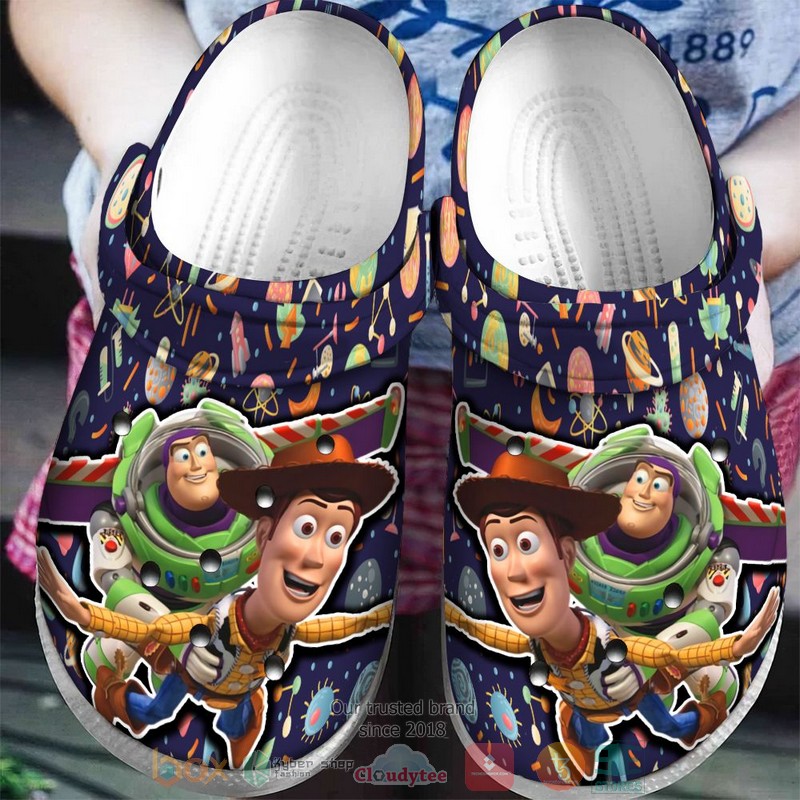 Merchidea Woody and Buzz Lightyear Toy Story Cartoon Crocs Crocband Clogs Shoes Comfortable For Men Women and Kids