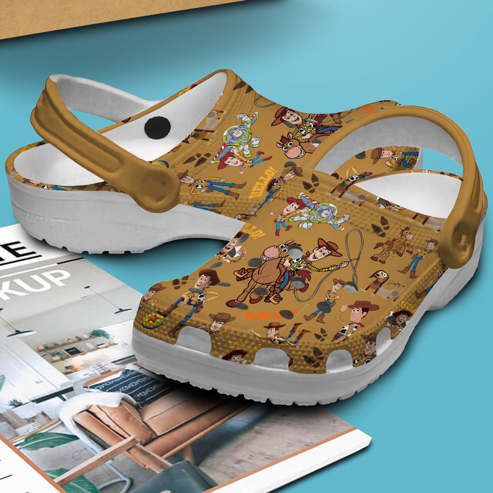 Merchidea Woody Toy Story Movie Crocs Crocband Clogs Shoes Comfortable For Men Women and Kids
