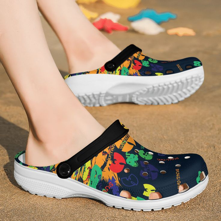Merchidea Wu-Tang Clan Music Crocs Crocband Clogs Shoes Comfortable For Men Women and Kids
