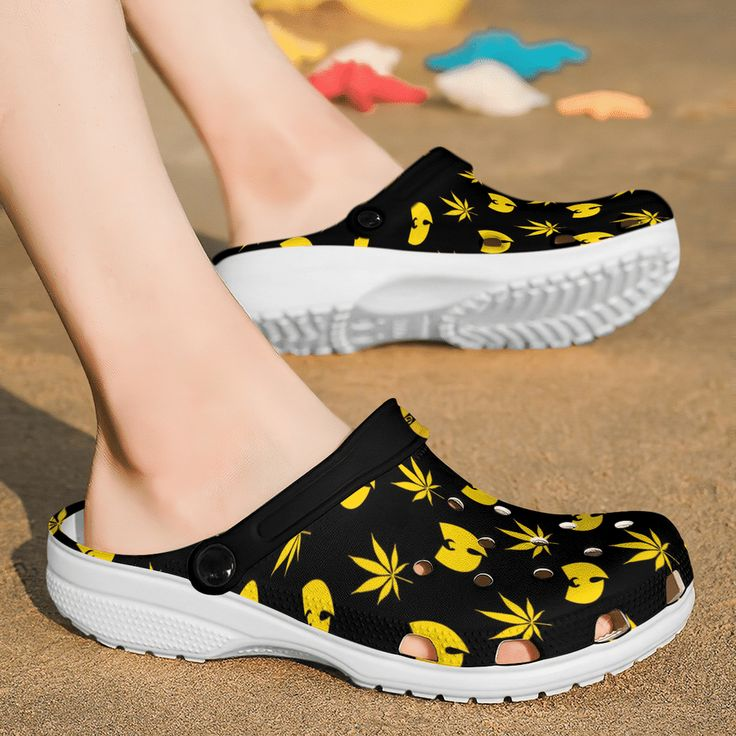 Merchidea Wu-Tang Clan Music Crocs Crocband Clogs Shoes Comfortable For Men Women and Kids