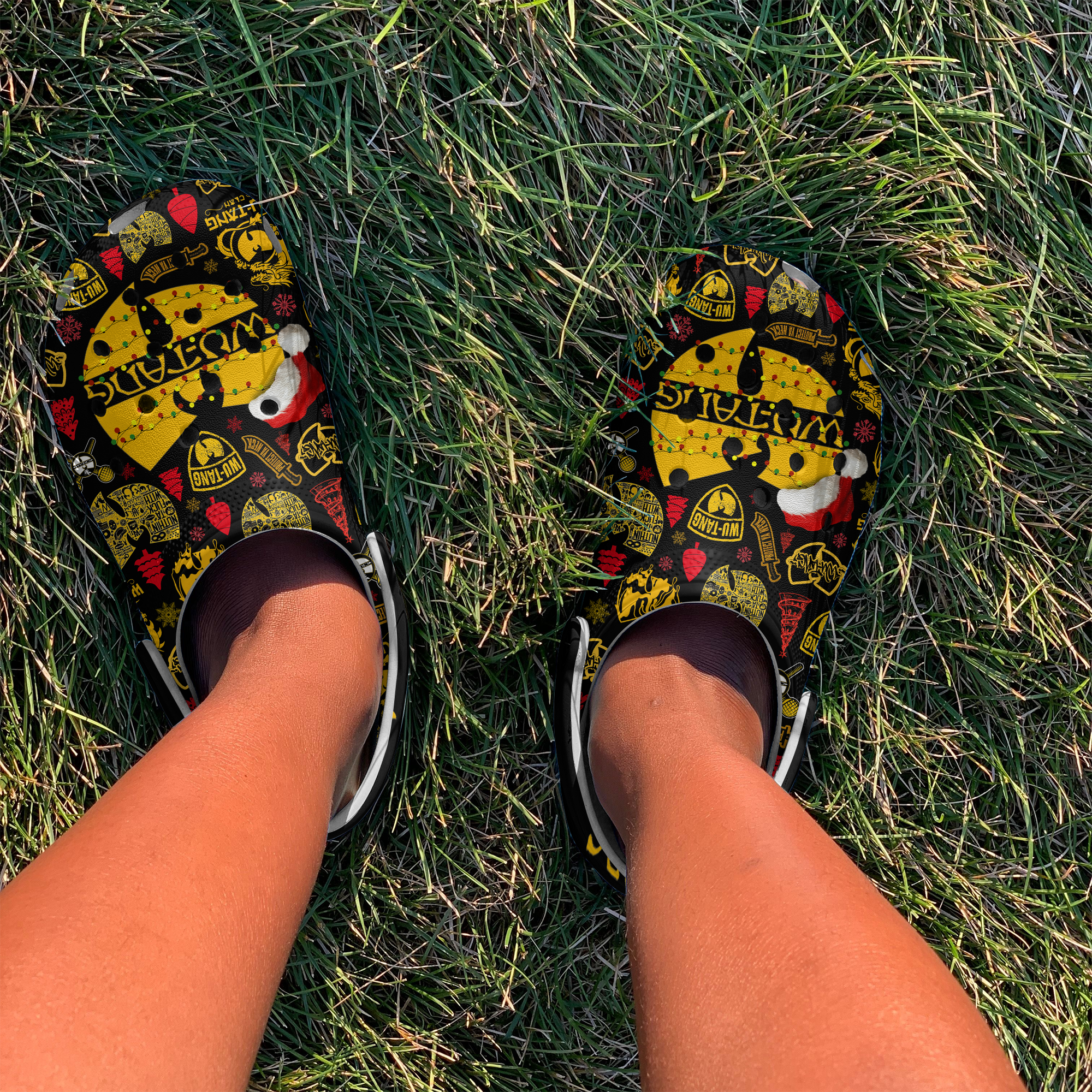 Merchidea Wu Tang Clan Music Crocs Crocband Clogs Shoes Comfortable For Men Women and Kids