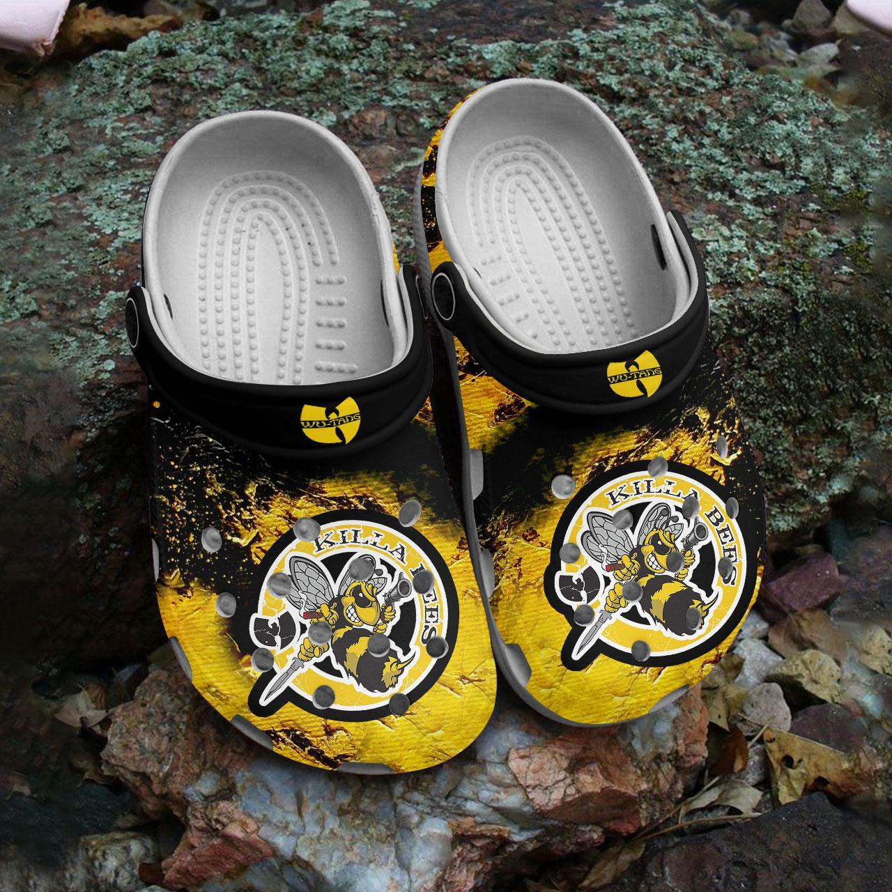 Merchidea Wu-Tang Clan Music Crocs Crocband Clogs Shoes Comfortable For Men Women and Kids