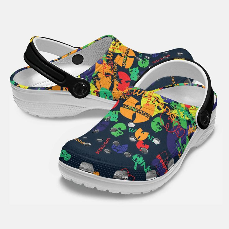 Merchidea Wu-Tang Clan Music Crocs Crocband Clogs Shoes Comfortable For Men Women and Kids