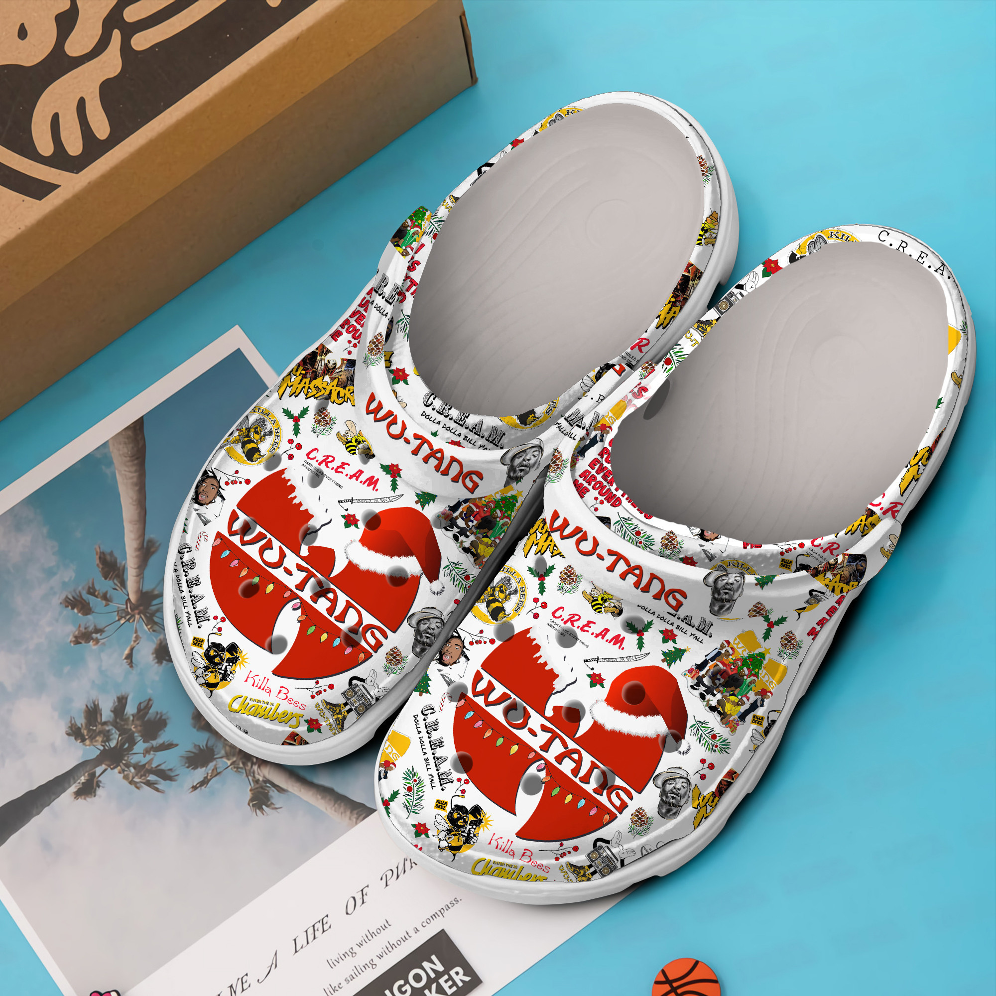 Merchidea Wu Tang Clan Music Crocs Crocband Clogs Shoes Comfortable For Men Women and Kids