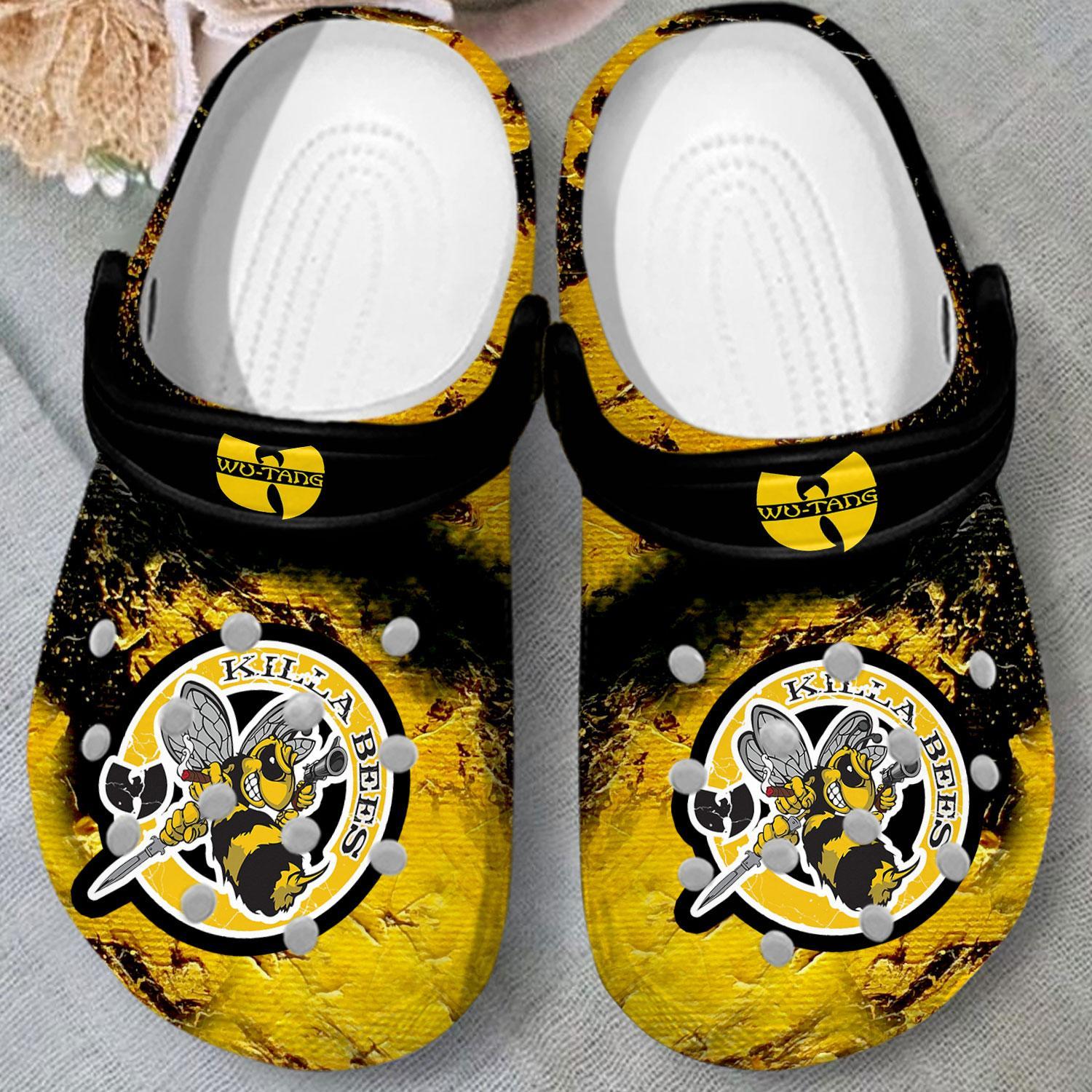 Merchidea Wu-Tang Clan Music Crocs Crocband Clogs Shoes Comfortable For Men Women and Kids