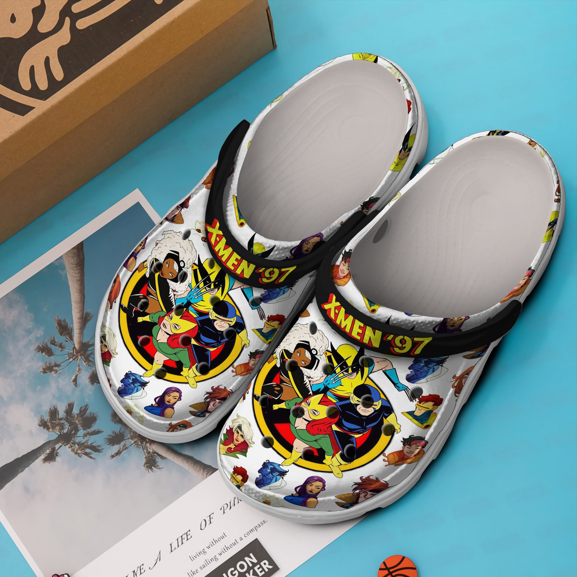 Merchidea X Men 97 TV Series Crocs Crocband Clogs Shoes Comfortable For Men Women and Kids