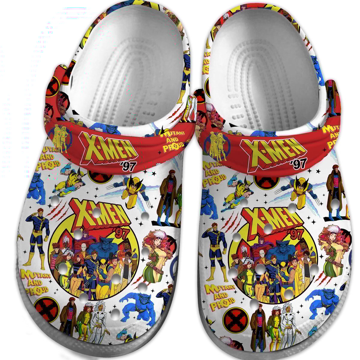 Merchidea X Men 97 TV Series Crocs Crocband Clogs Shoes Comfortable For Men Women and Kids