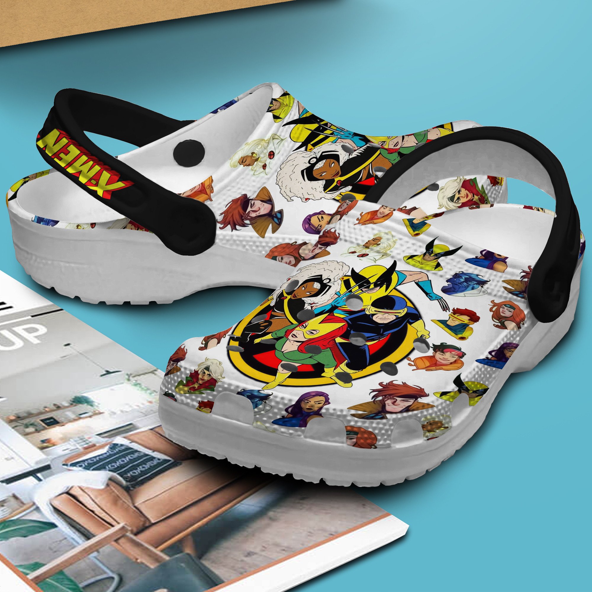 Merchidea X Men 97 TV Series Crocs Crocband Clogs Shoes Comfortable For Men Women and Kids