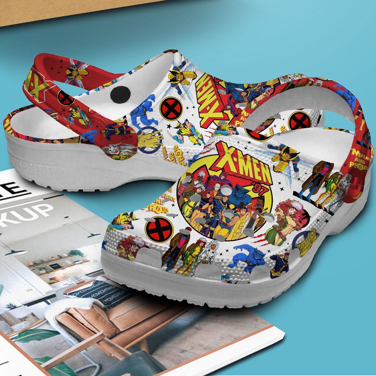 Merchidea X Men 97 TV Series Crocs Crocband Clogs Shoes Comfortable For Men Women and Kids