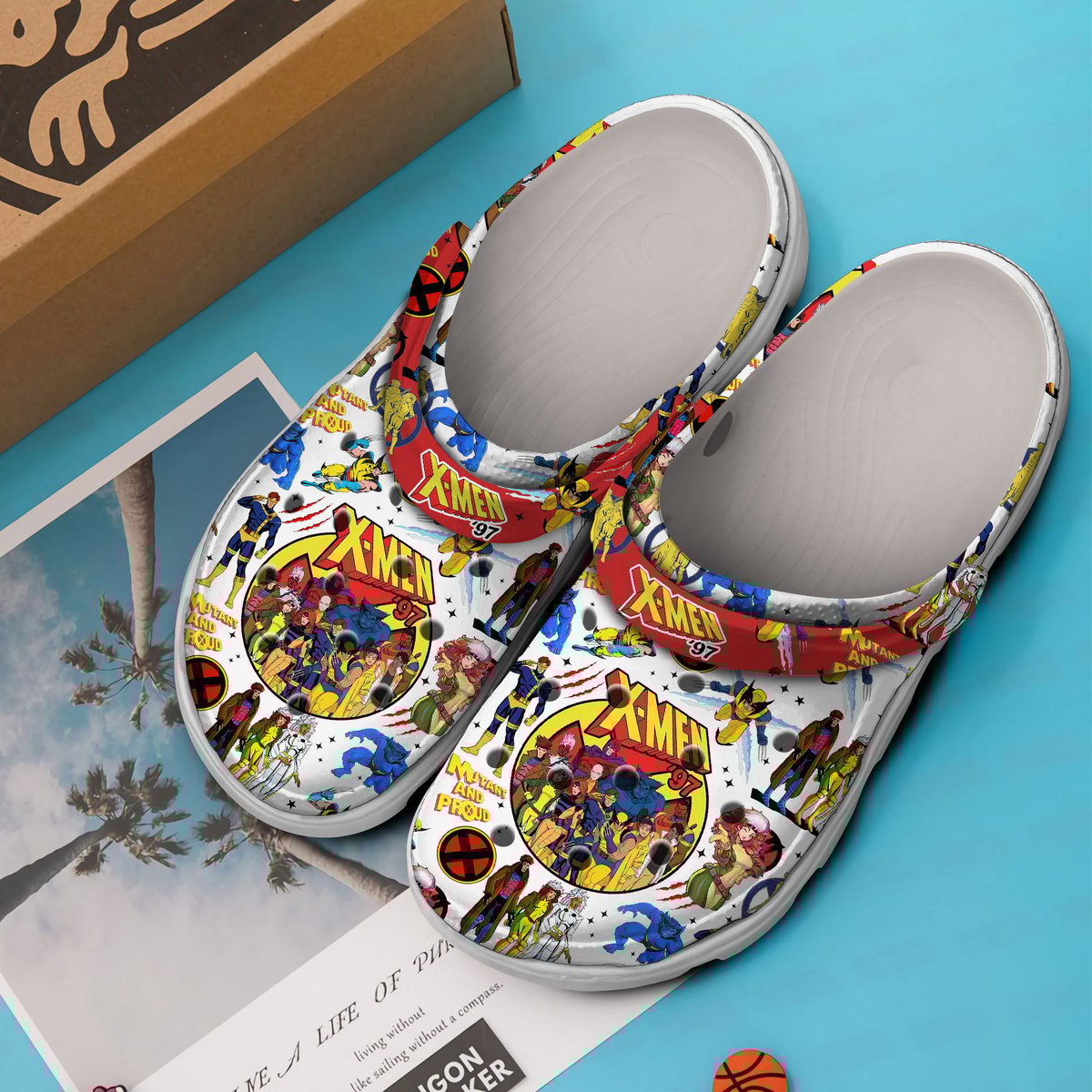 Merchidea X Men 97 TV Series Crocs Crocband Clogs Shoes Comfortable For Men Women and Kids