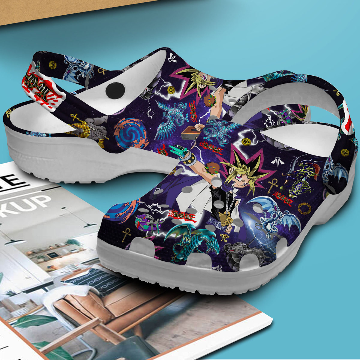 Merchidea Yu Gi Oh R Cartoon Crocs Crocband Clogs Shoes Comfortable For Men Women and Kids