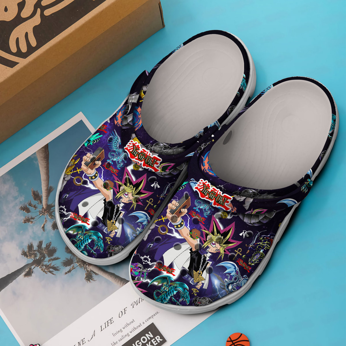 Merchidea Yu Gi Oh R Cartoon Crocs Crocband Clogs Shoes Comfortable For Men Women and Kids