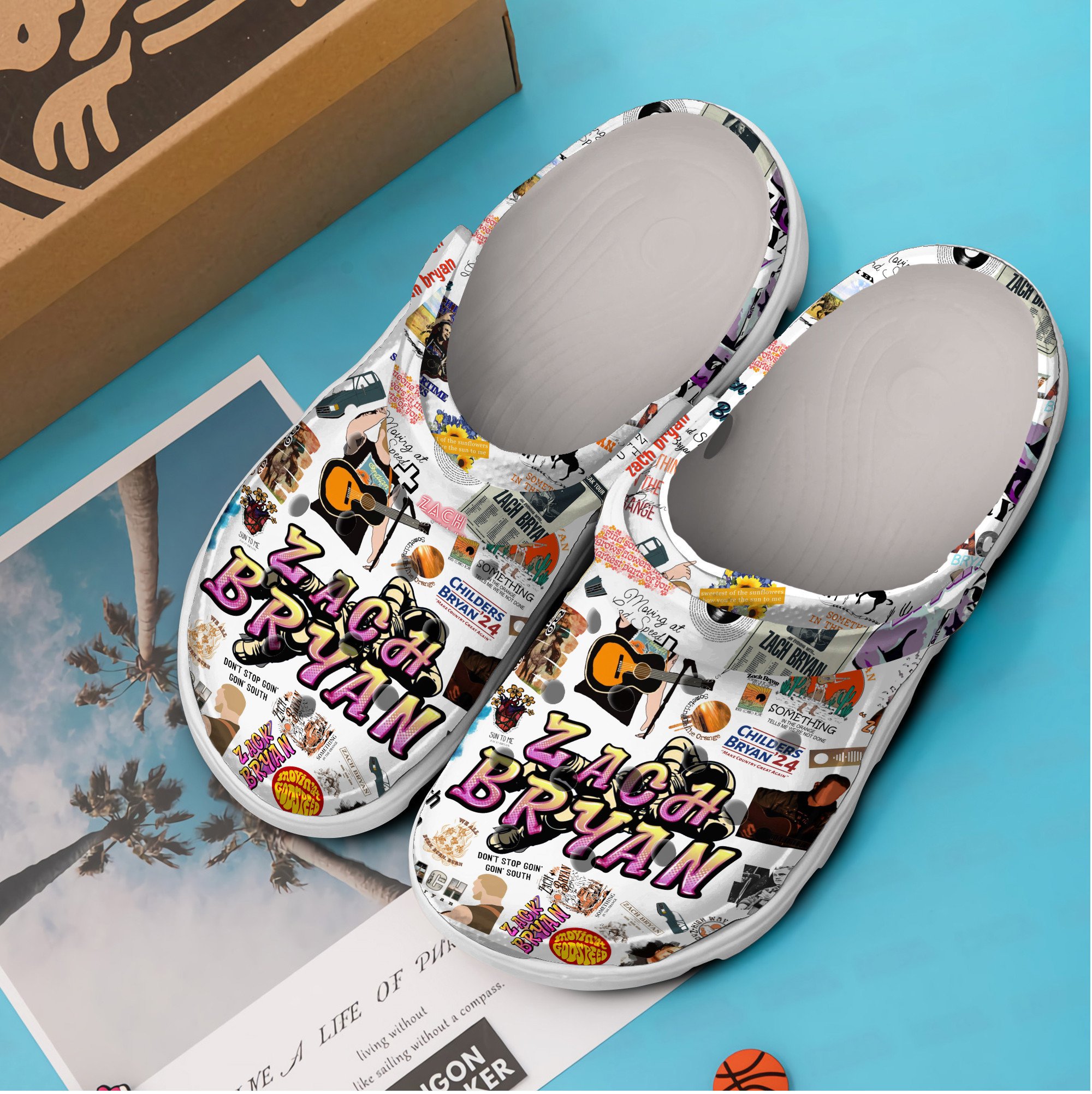 Merchidea Zach Bryan Music Crocs Crocband Clogs Shoes Comfortable For Men Women and Kids