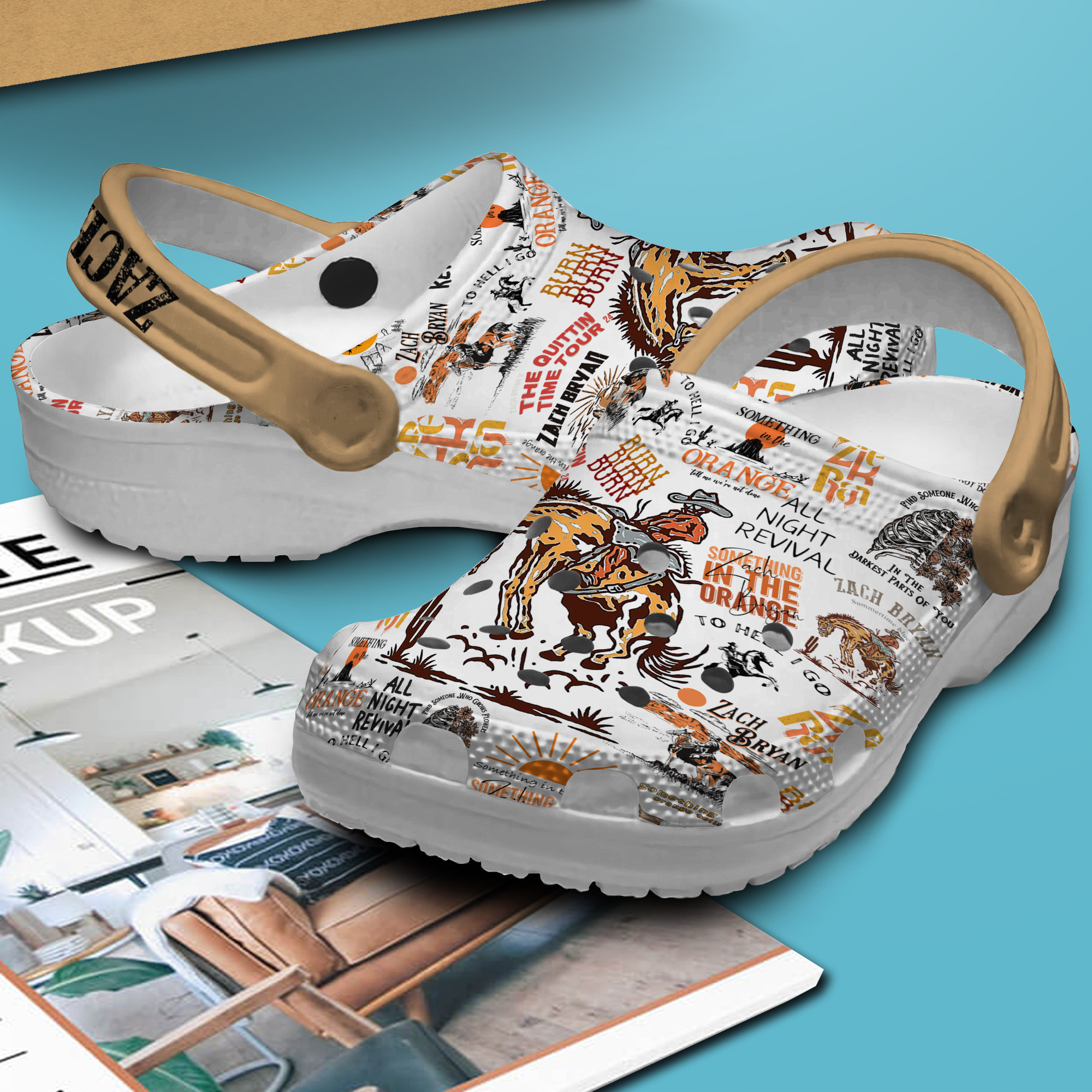 Merchidea Zach Bryan Music Crocs Crocband Clogs Shoes Comfortable For Men Women and Kids