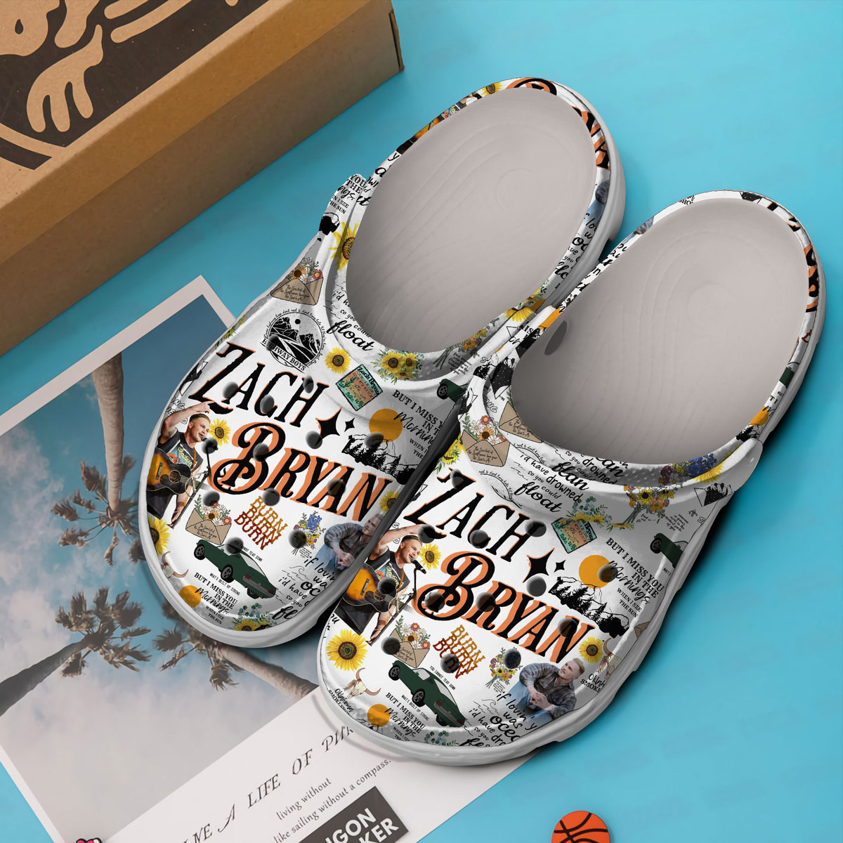 Merchidea Zach Bryan Music Crocs Crocband Clogs Shoes Comfortable For Men Women and Kids