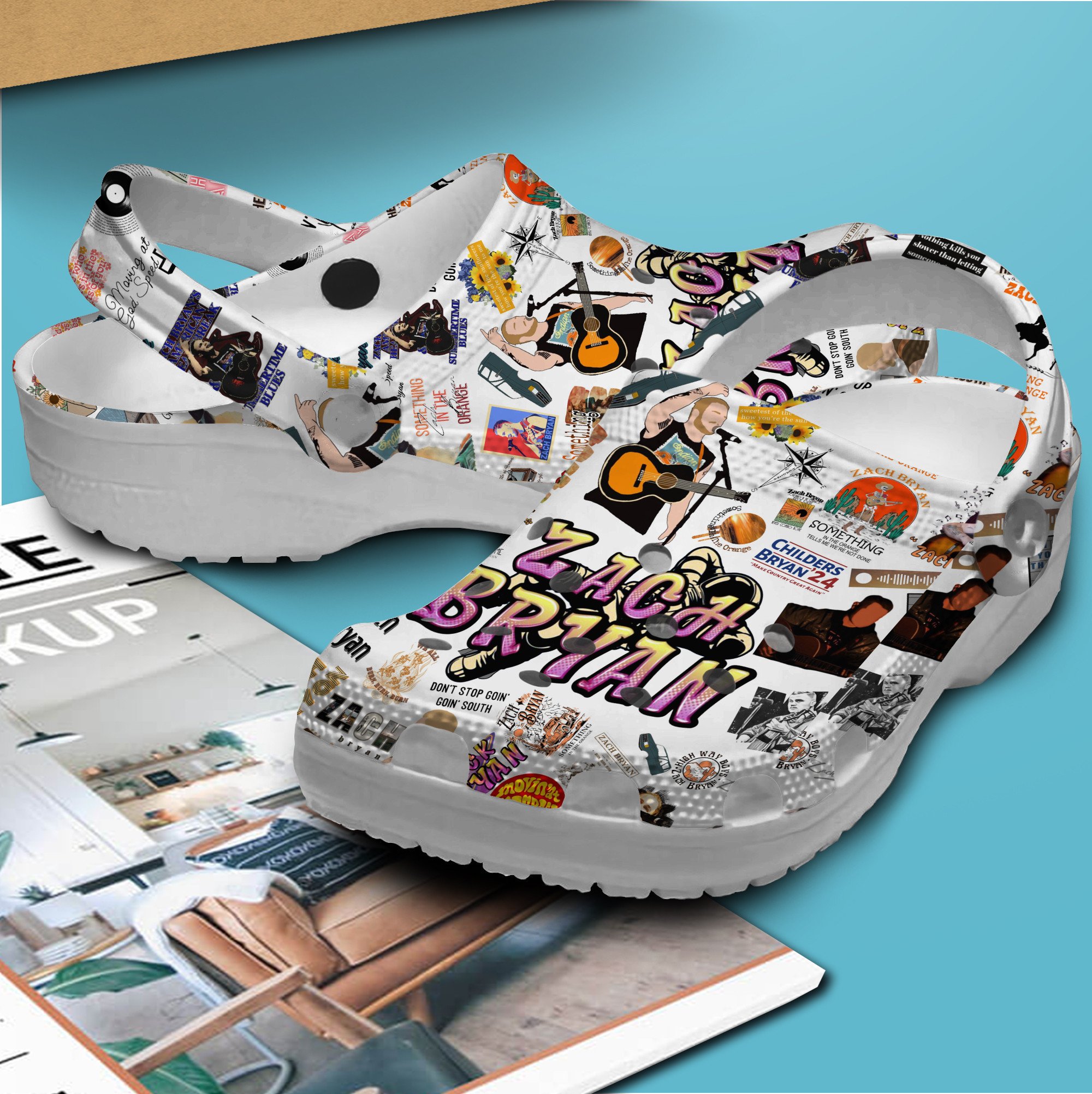 Merchidea Zach Bryan Music Crocs Crocband Clogs Shoes Comfortable For Men Women and Kids